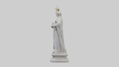 Queen Victoria statue model VR / AR / low-poly