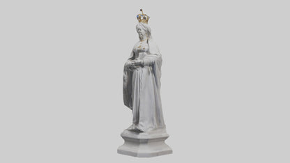 Queen Victoria statue model VR / AR / low-poly