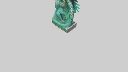 Quetzalcoatl statue model VR / AR / low-poly
