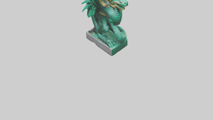 Quetzalcoatl statue model VR / AR / low-poly