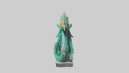 Quetzalcoatl statue model VR / AR / low-poly