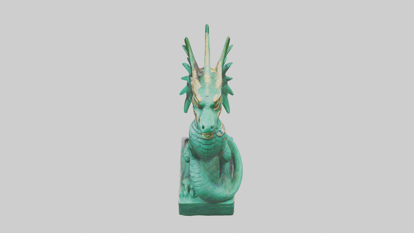 Quetzalcoatl statue model VR / AR / low-poly