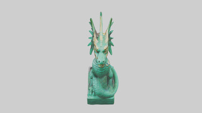 Quetzalcoatl statue model VR / AR / low-poly