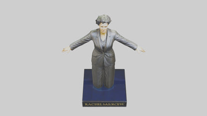 3D model Rachel Maddow statue model VR / AR / low-poly