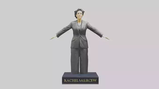 3D model Rachel Maddow statue model VR / AR / low-poly