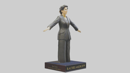 3D model Rachel Maddow statue model VR / AR / low-poly