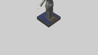 3D model Rachel Maddow statue model VR / AR / low-poly