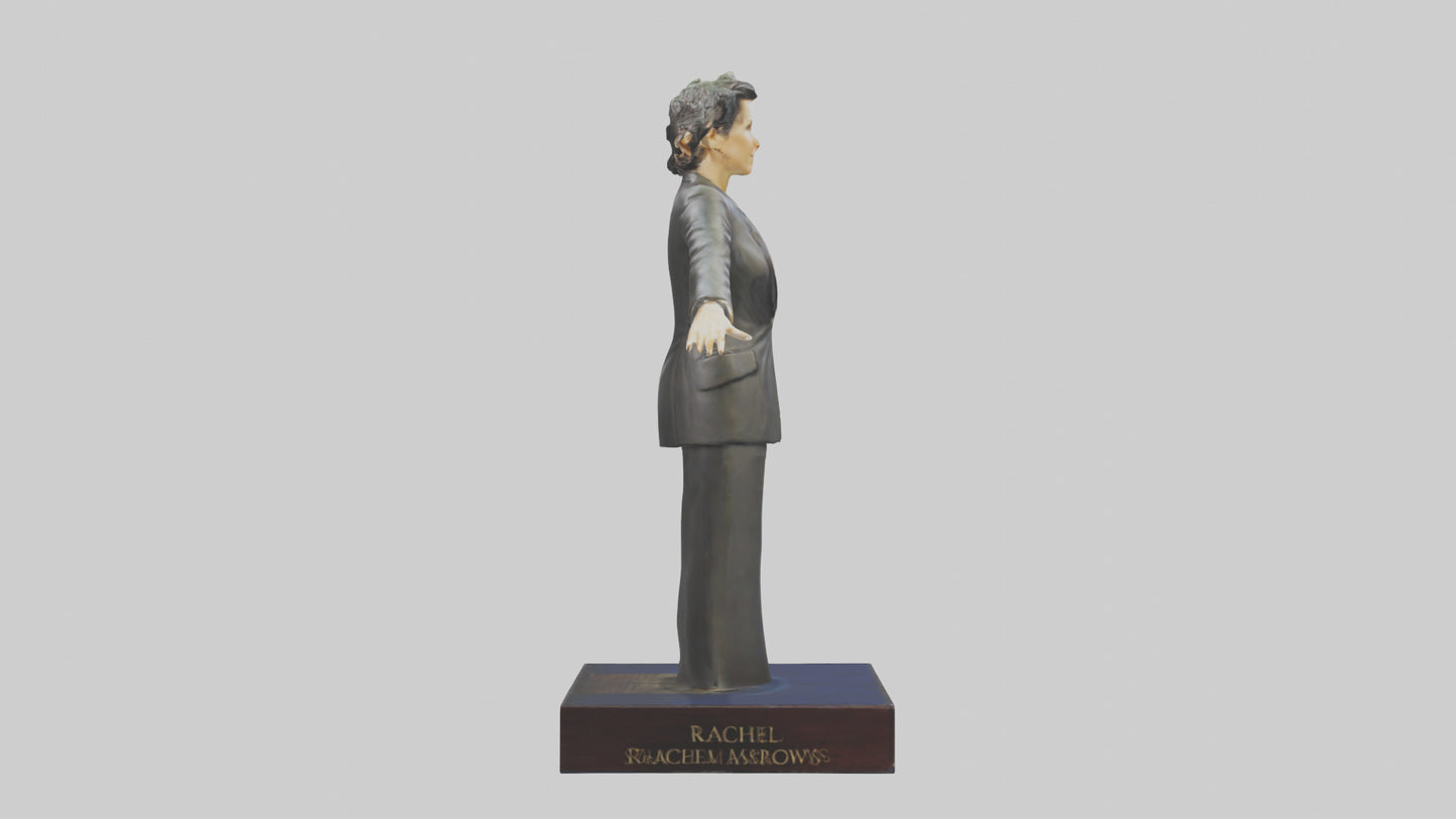 3D model Rachel Maddow statue model VR / AR / low-poly
