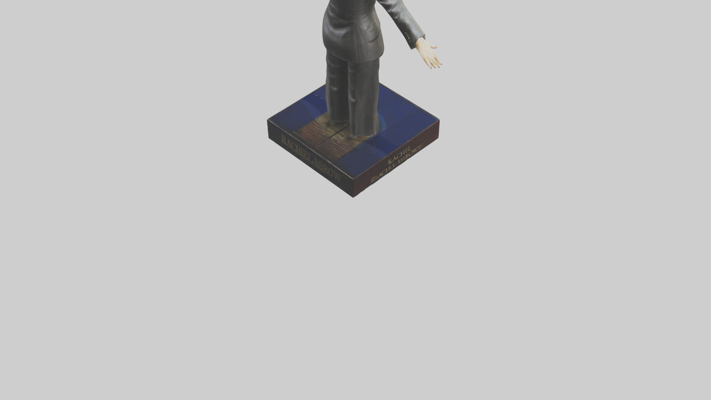 3D model Rachel Maddow statue model VR / AR / low-poly