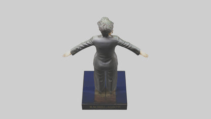 3D model Rachel Maddow statue model VR / AR / low-poly