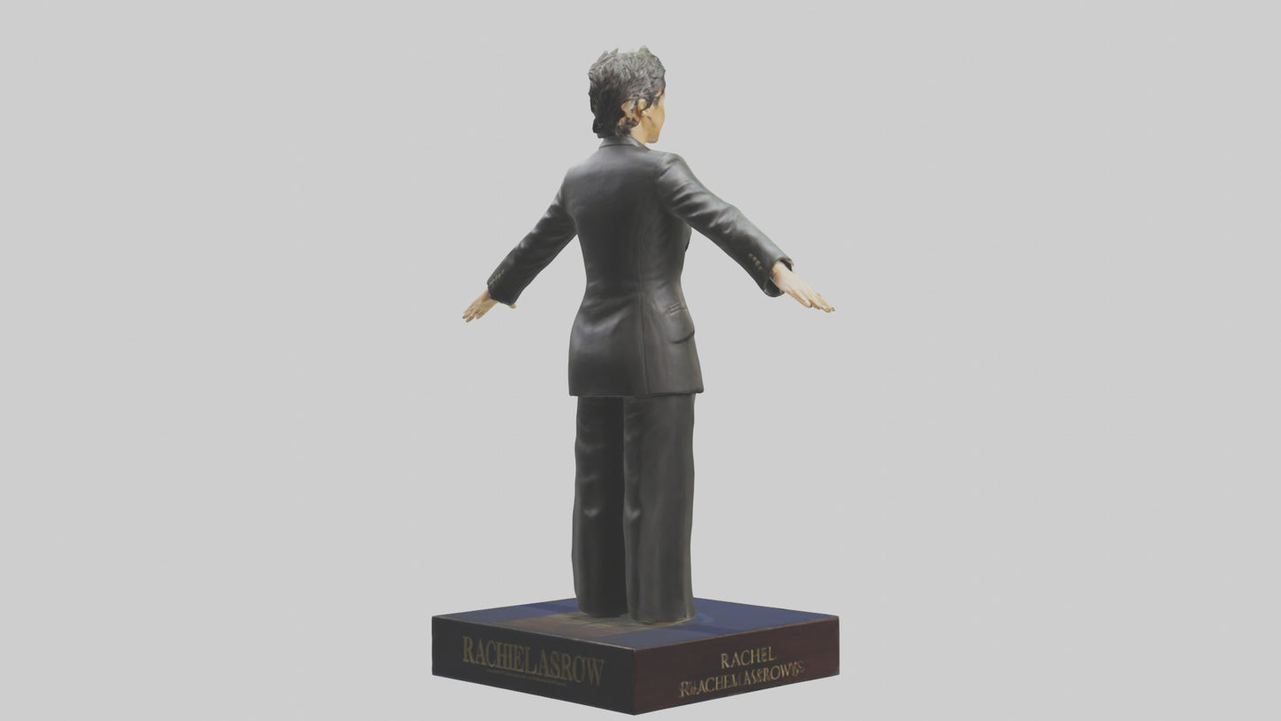 3D model Rachel Maddow statue model VR / AR / low-poly