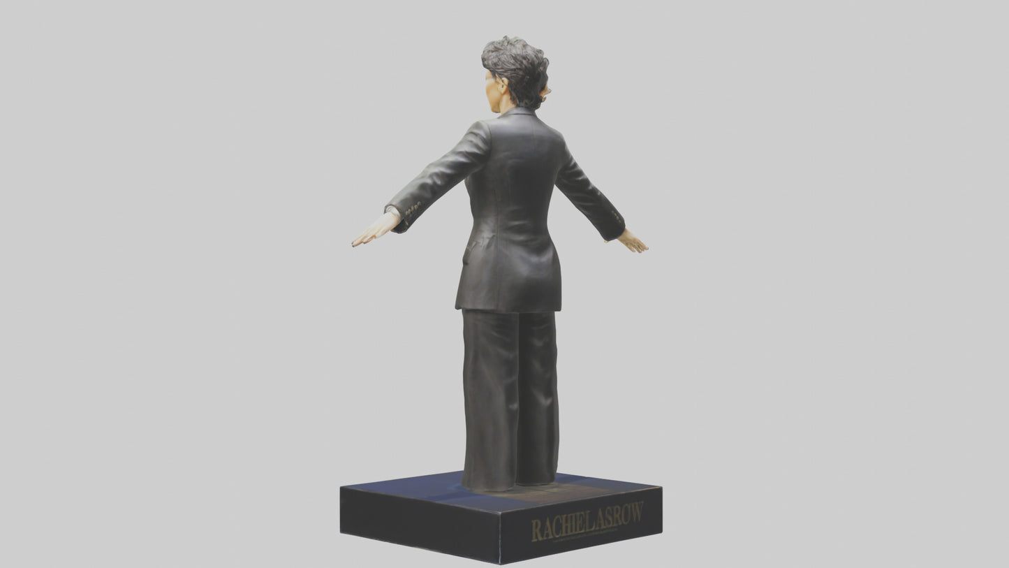 3D model Rachel Maddow statue model VR / AR / low-poly