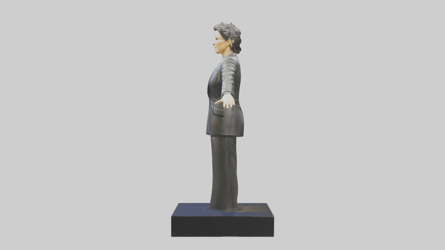 3D model Rachel Maddow statue model VR / AR / low-poly