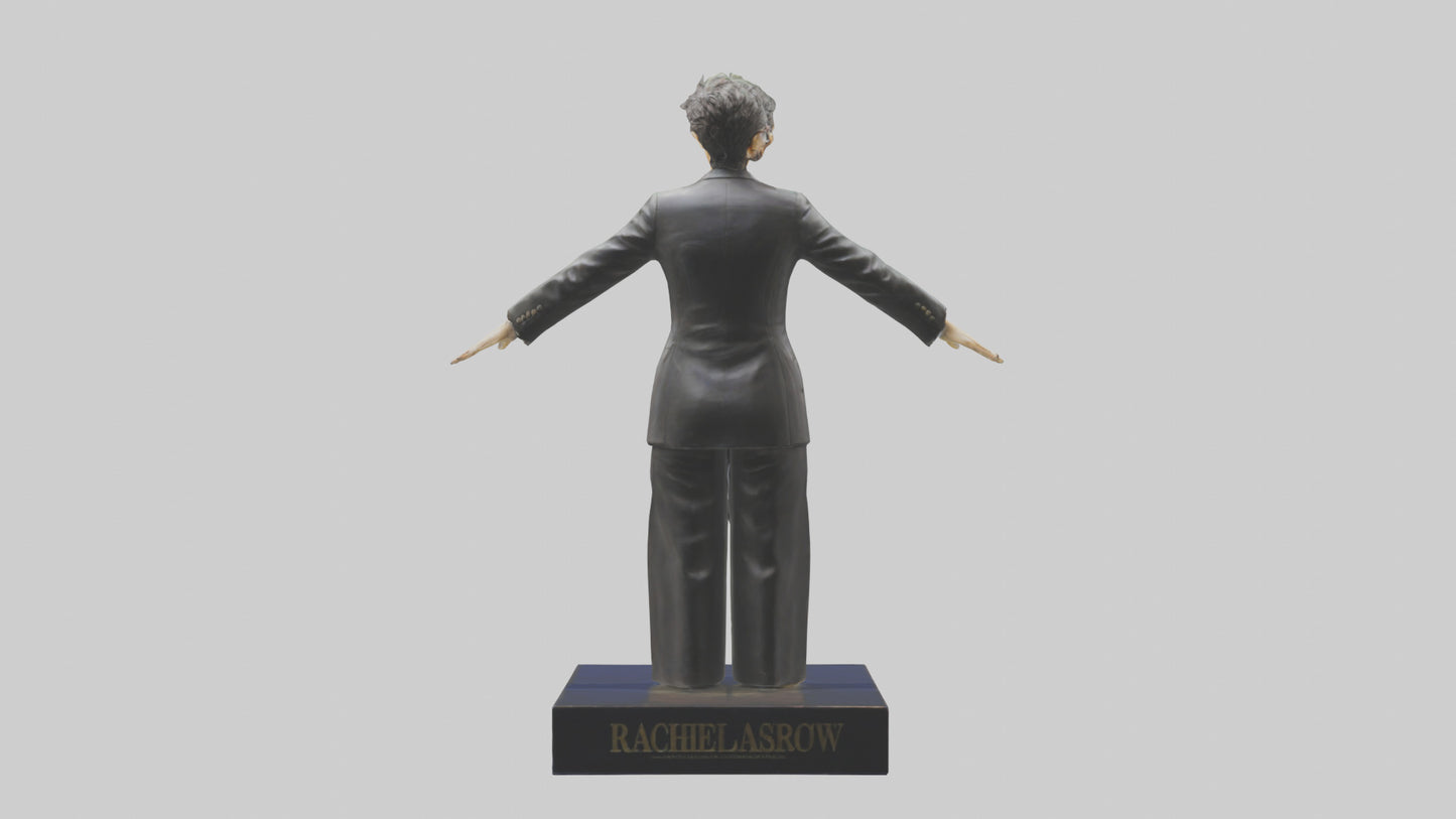 3D model Rachel Maddow statue model VR / AR / low-poly