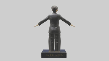 3D model Rachel Maddow statue model VR / AR / low-poly