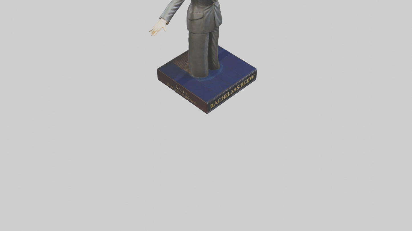 3D model Rachel Maddow statue model VR / AR / low-poly