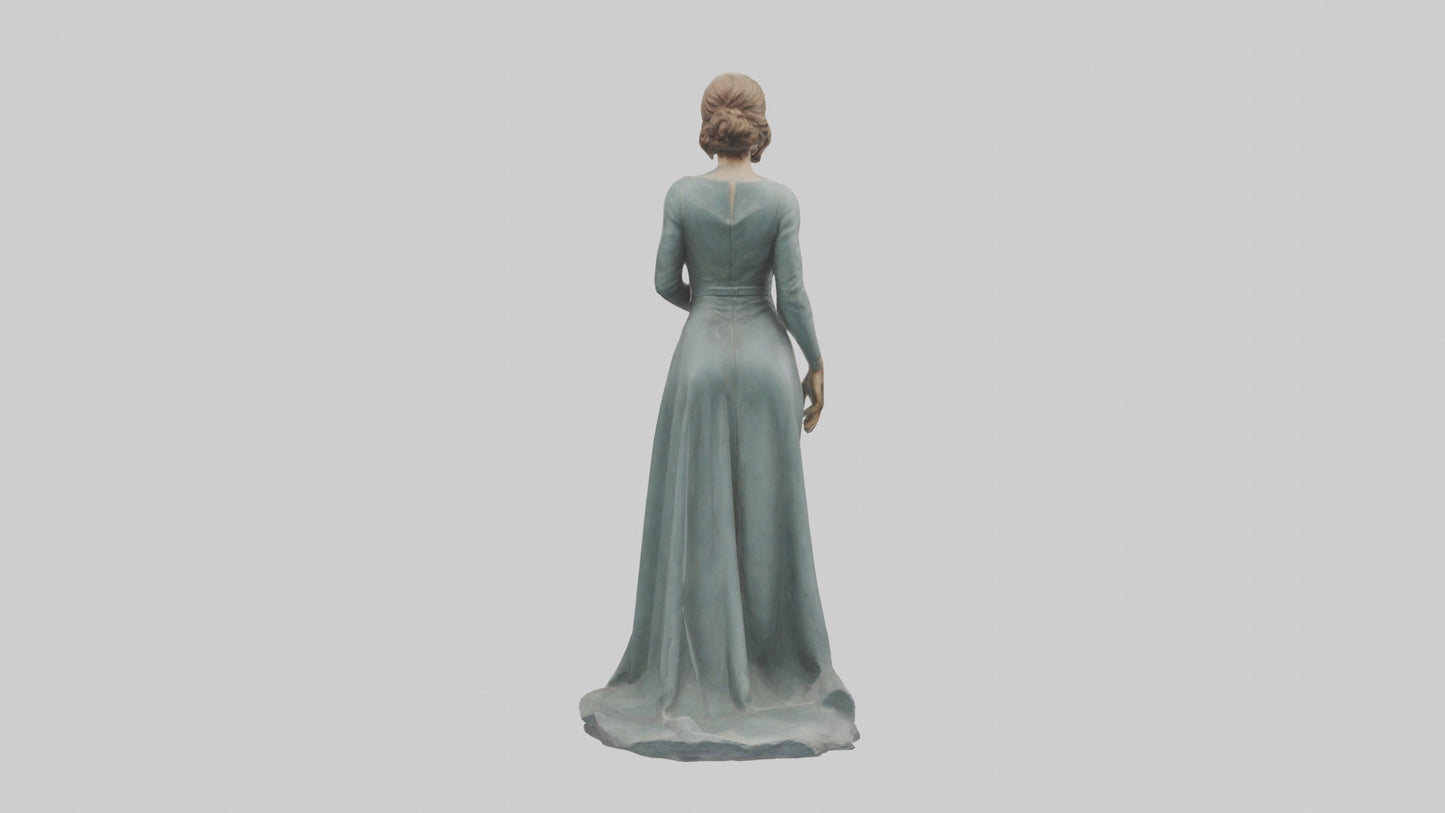 3D model Rachel McAdams statue model VR / AR / low-poly