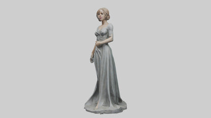 3D model Rachel McAdams statue model VR / AR / low-poly
