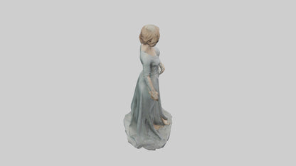 3D model Rachel McAdams statue model VR / AR / low-poly