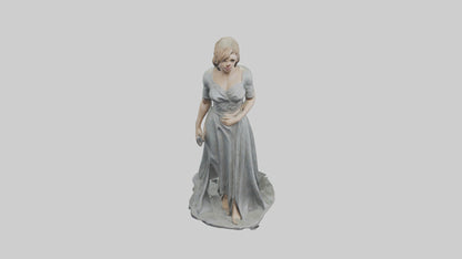 3D model Rachel McAdams statue model VR / AR / low-poly