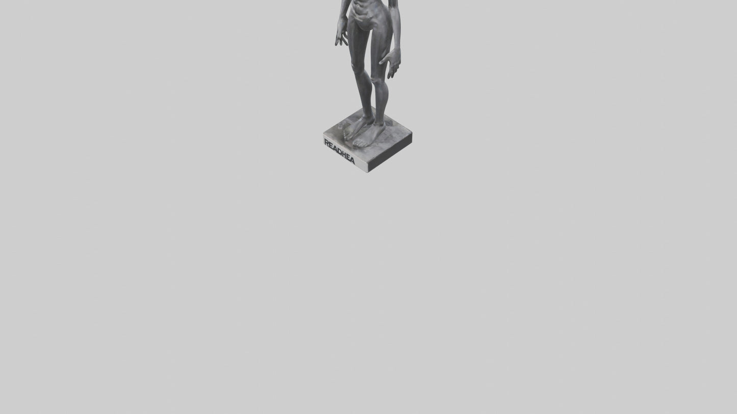 3D model Radiohead statue model VR / AR / low-poly