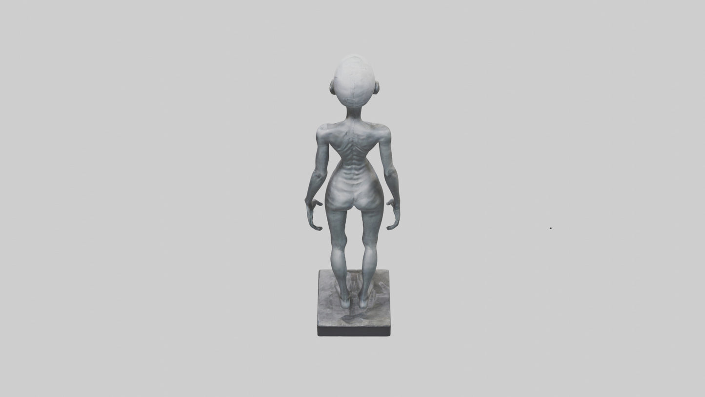 3D model Radiohead statue model VR / AR / low-poly