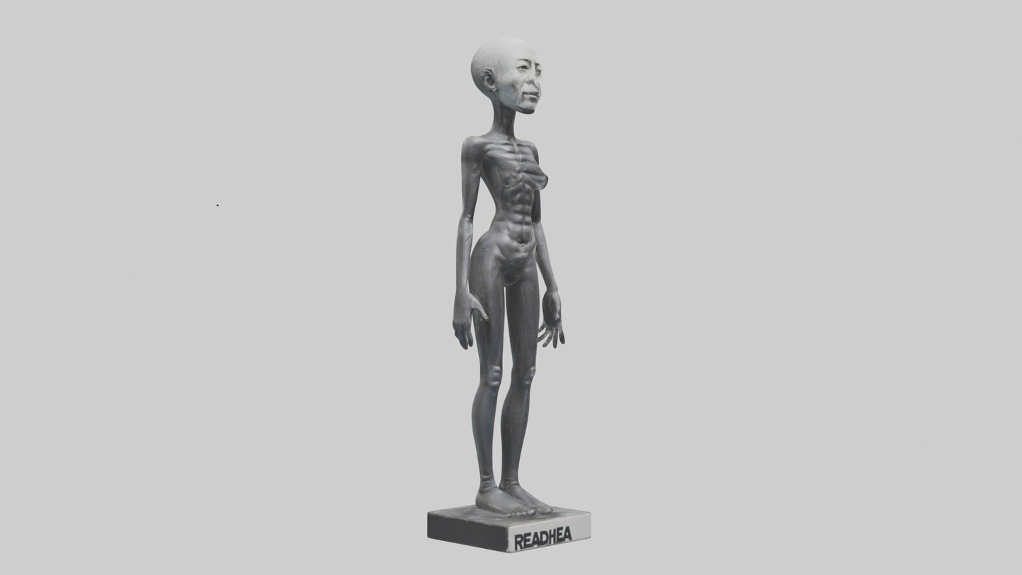 3D model Radiohead statue model VR / AR / low-poly