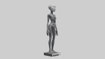 3D model Radiohead statue model VR / AR / low-poly