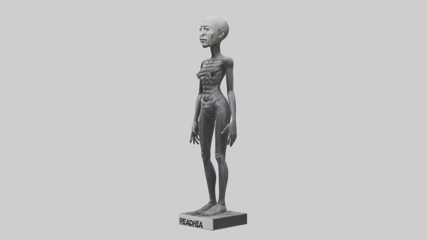 3D model Radiohead statue model VR / AR / low-poly
