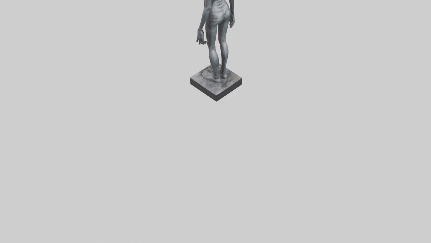 3D model Radiohead statue model VR / AR / low-poly