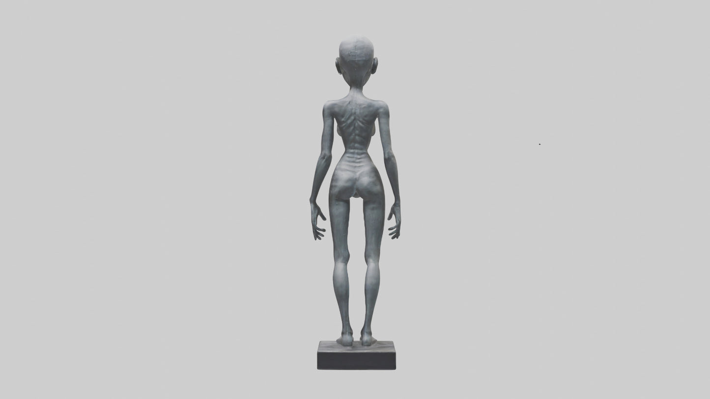 3D model Radiohead statue model VR / AR / low-poly