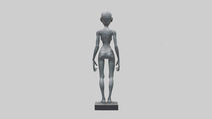 3D model Radiohead statue model VR / AR / low-poly