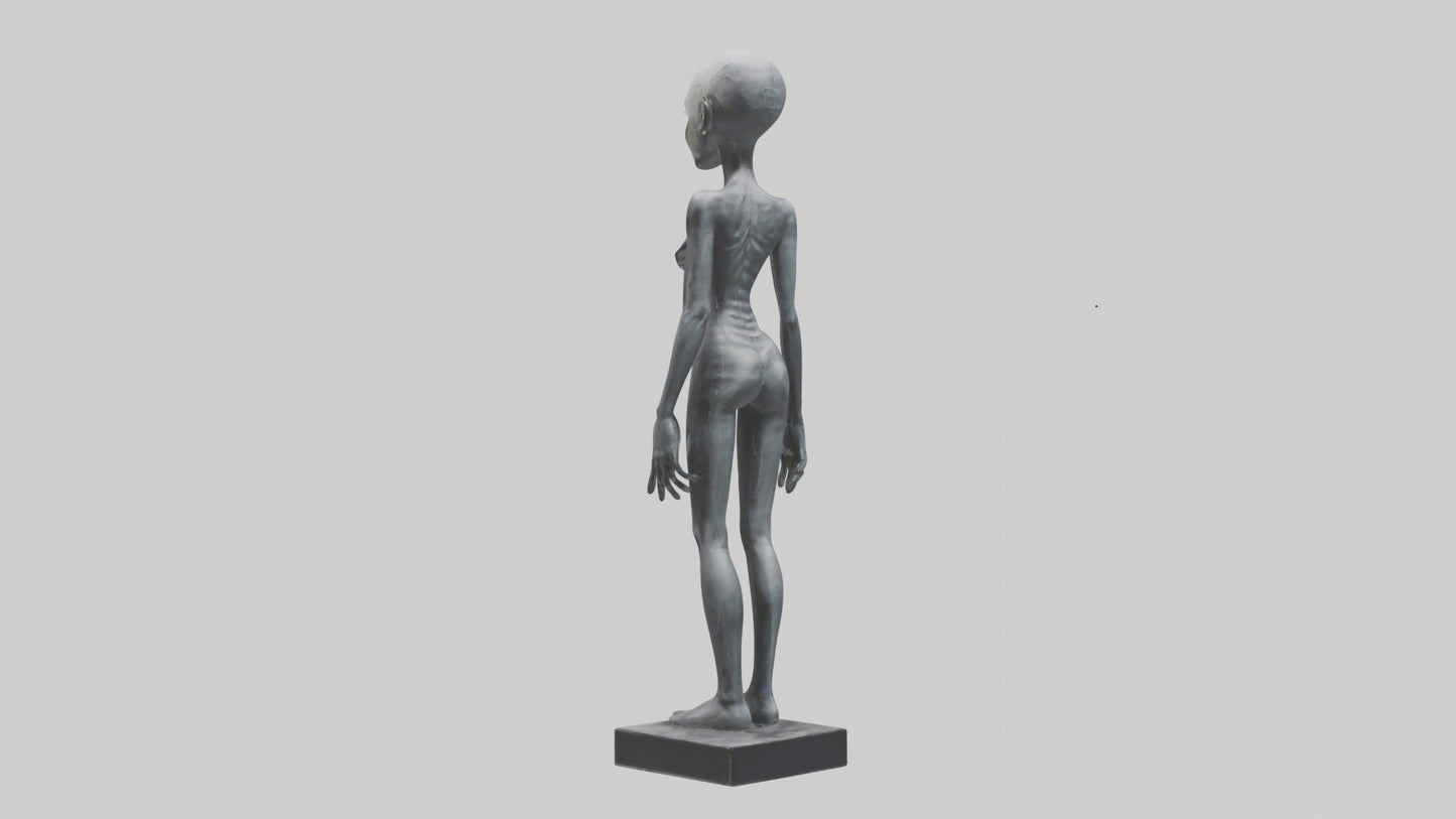 3D model Radiohead statue model VR / AR / low-poly