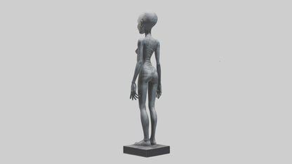 3D model Radiohead statue model VR / AR / low-poly