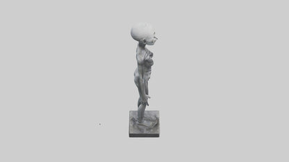 3D model Radiohead statue model VR / AR / low-poly