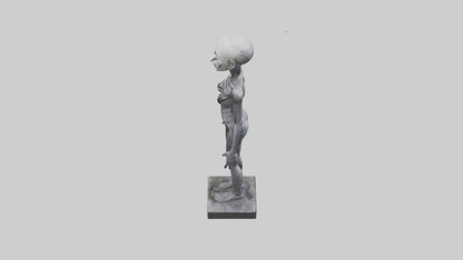 3D model Radiohead statue model VR / AR / low-poly