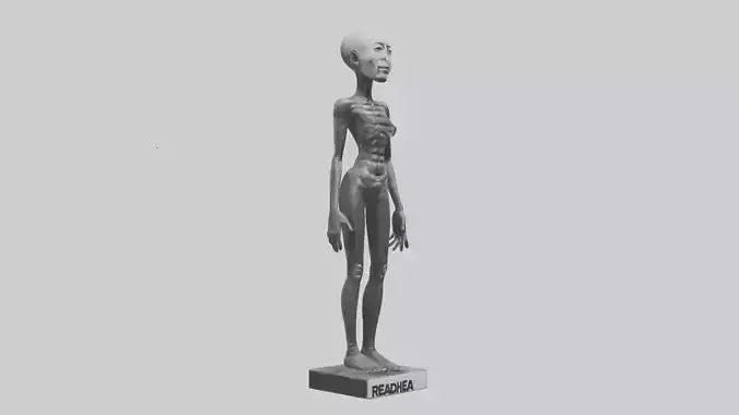 3D model Radiohead statue model VR / AR / low-poly