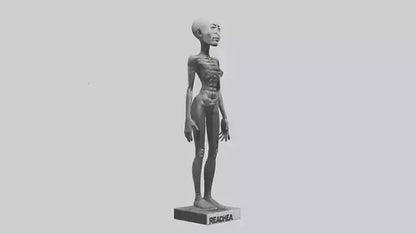 3D model Radiohead statue model VR / AR / low-poly