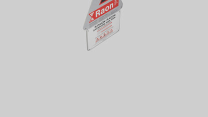 3D model Radon Exposure Risk Danger Sign model VR / AR / low-poly
