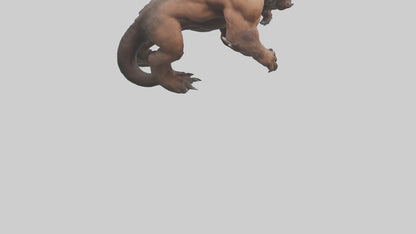 3D model Raging beast model 2 VR / AR / low-poly