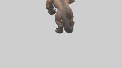 3D model Raging beast model 2 VR / AR / low-poly