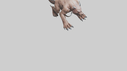 3D model Raging Beast Model VR / AR / low-poly