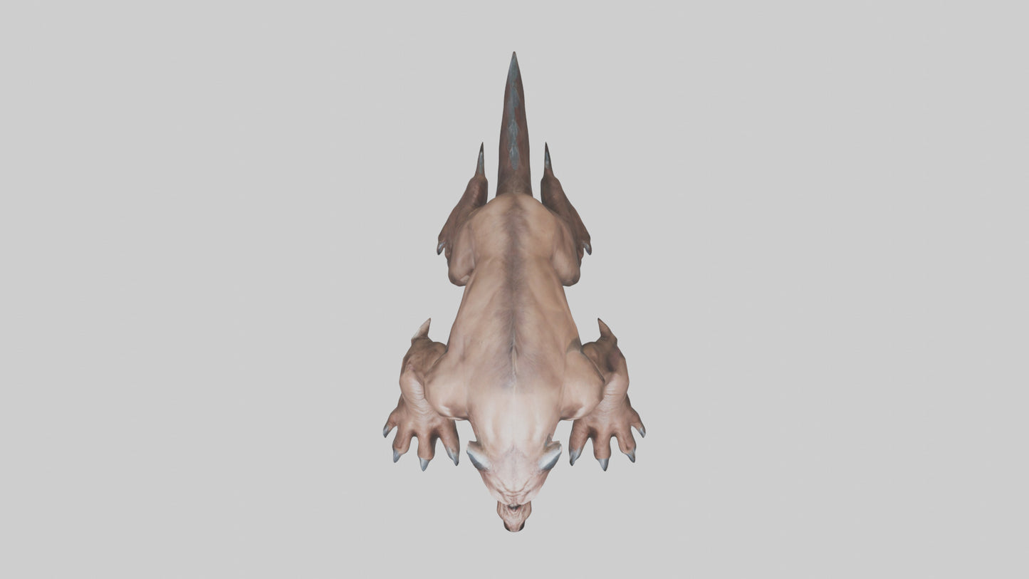 3D model Raging Beast Model VR / AR / low-poly