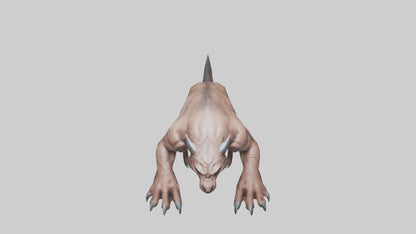 3D model Raging Beast Model VR / AR / low-poly