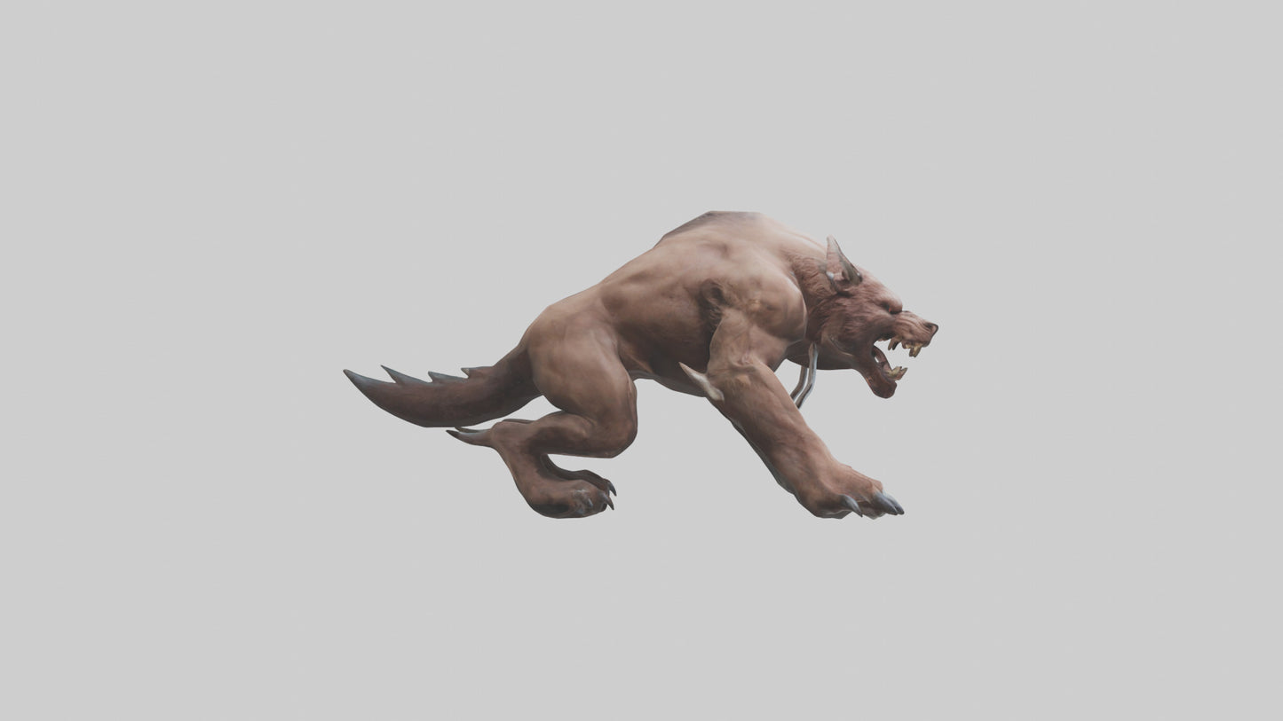 3D model Raging Beast Model VR / AR / low-poly