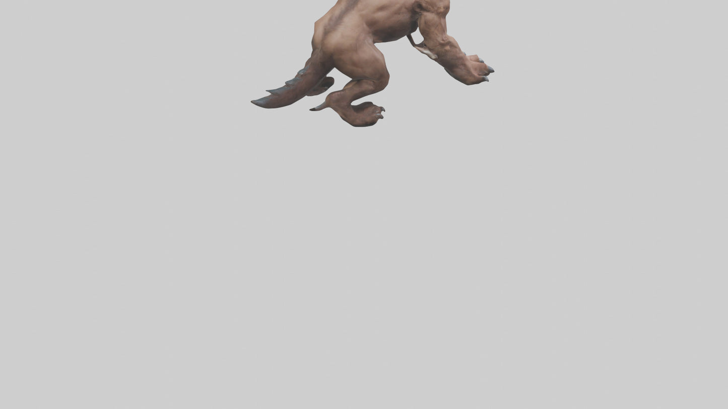 3D model Raging Beast Model VR / AR / low-poly