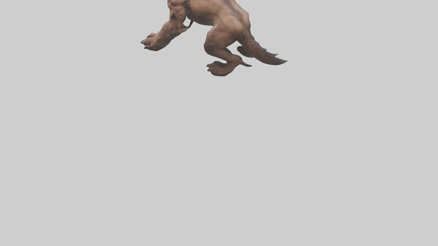 3D model Raging Beast Model VR / AR / low-poly