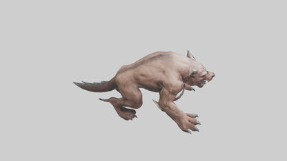 3D model Raging Beast Model VR / AR / low-poly