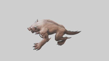 3D model Raging Beast Model VR / AR / low-poly