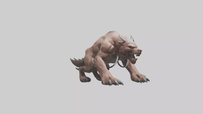3D model Raging Beast Model VR / AR / low-poly